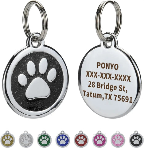 Custom dog ID tag for pet safety