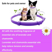 Soothing collar to relax cats and dogs