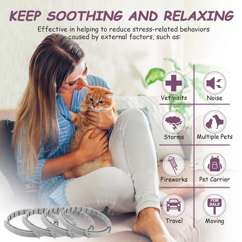 Adjustable soothing collar for pets