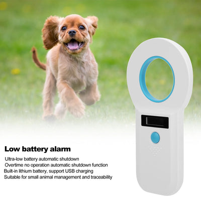Pet microchip scanner for RFID tags