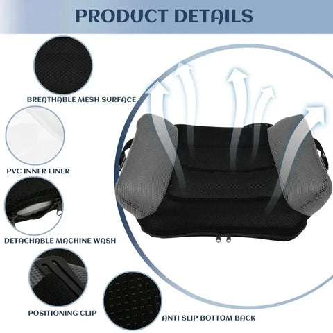 Narrow backless inflatable booster car seat for children
