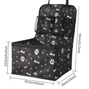 Scratch proof pet booster seat for car front seat travel