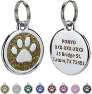 Anti-lost pet tag pendant with free engraving