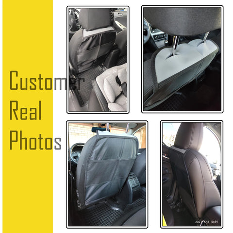 Backseat kick pad mat to protect car interior