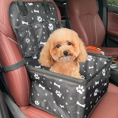 Dog car seat with storage pockets for small and medium dogs