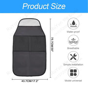 Kick mat car seat protector for children
