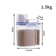 Cat food container with secure lid and moisture protection