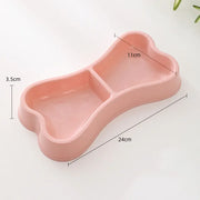 Durable double pet dish for food and hydration