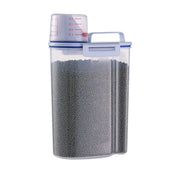 Pet food storage bin with sleek and durable design