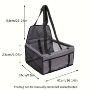 Durable and easy-to-store car booster seat for pets