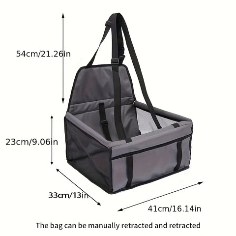Durable and easy-to-store car booster seat for pets