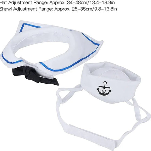 Navy sailor costume for small pets